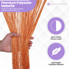 String Curtain Panel - Orange