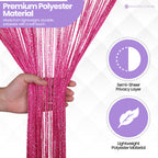 String Curtain Panel - Hot Pink