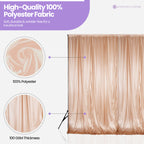 100GSM Ice Silk Photography Backdrop (No Swag) - Rose Gold