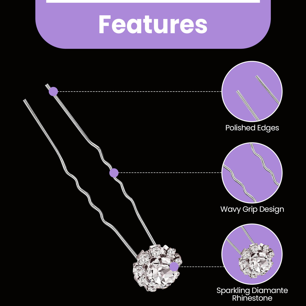Crystal Bridal Hair Pins