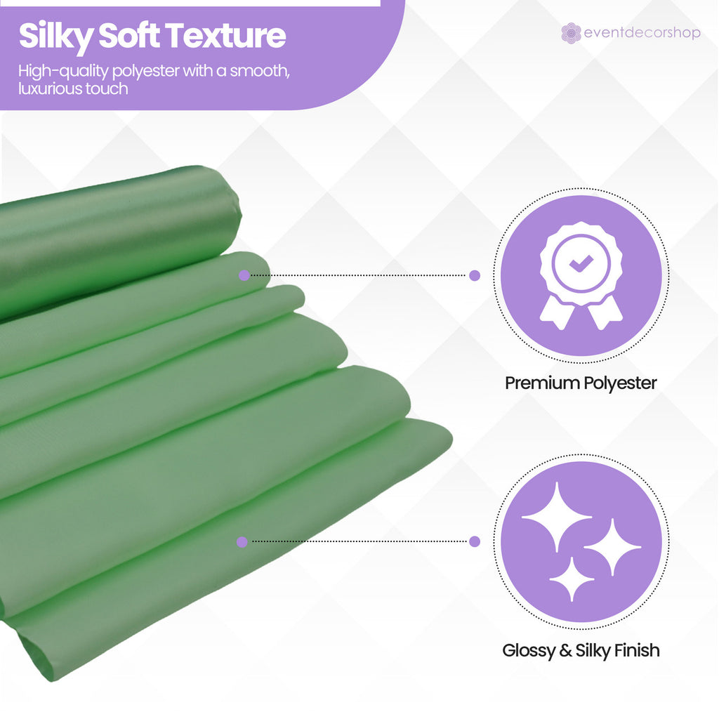 Satin Roll - Aqua Green