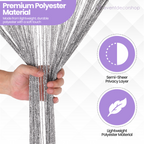 String Curtain Panel - Dark Silver