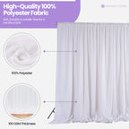 100GSM Ice Silk Photography Backdrop (No Swag) - White