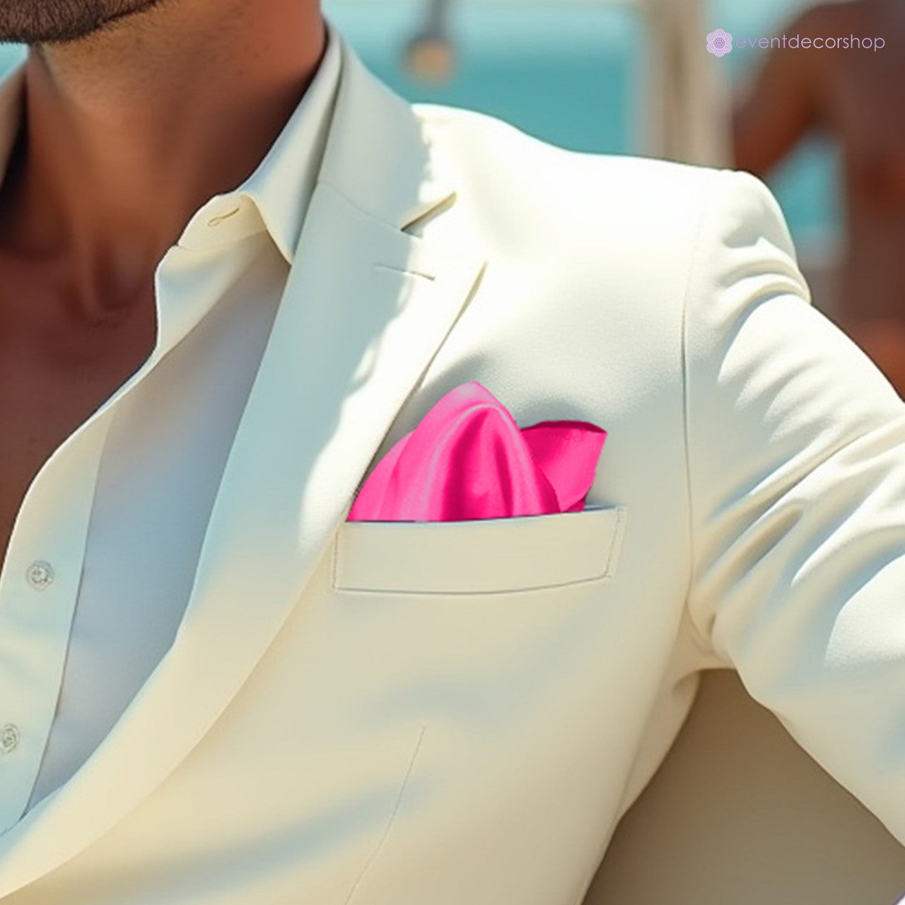Pocket Square Handkerchief - Hot Pink