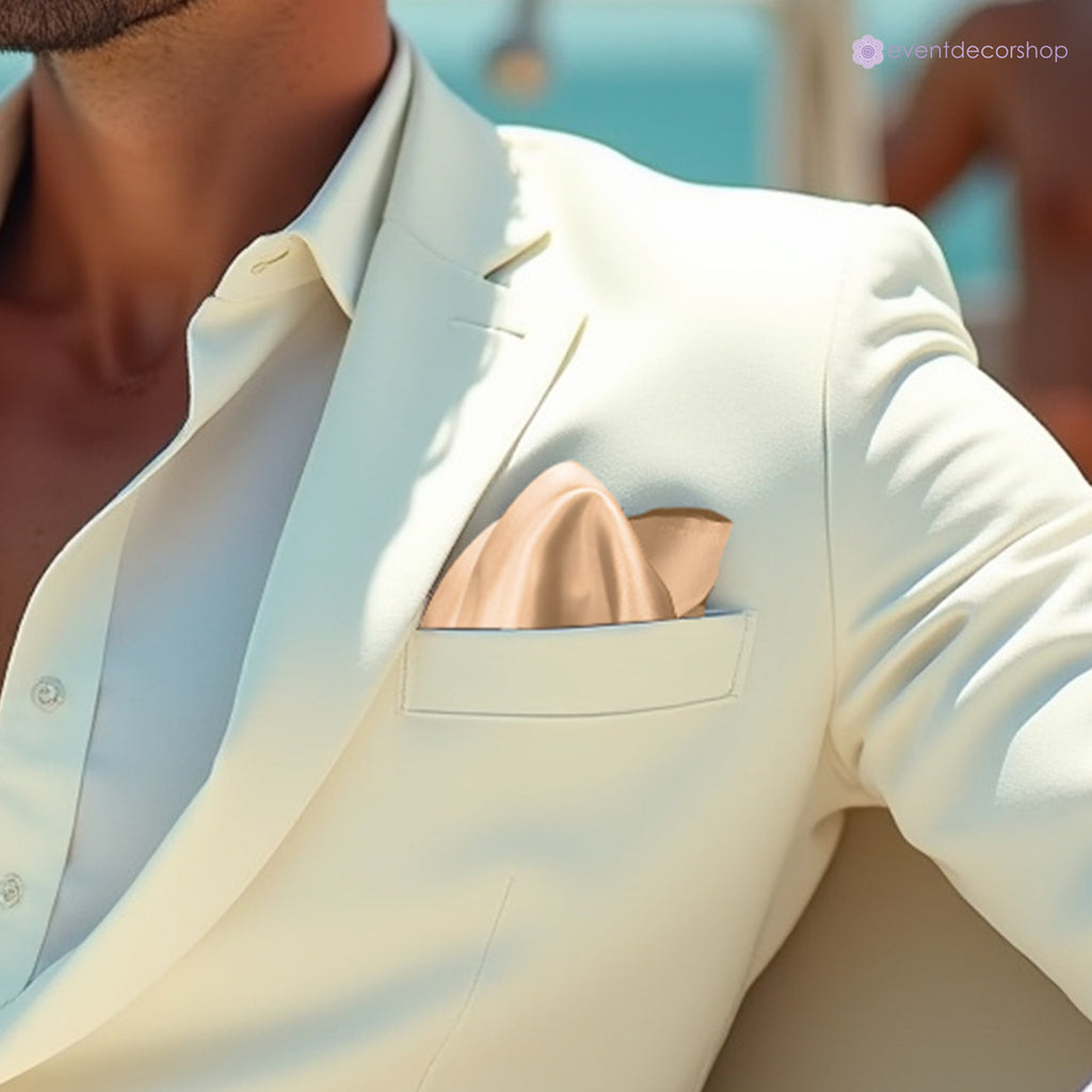 Pocket Square Handkerchief - Champagne