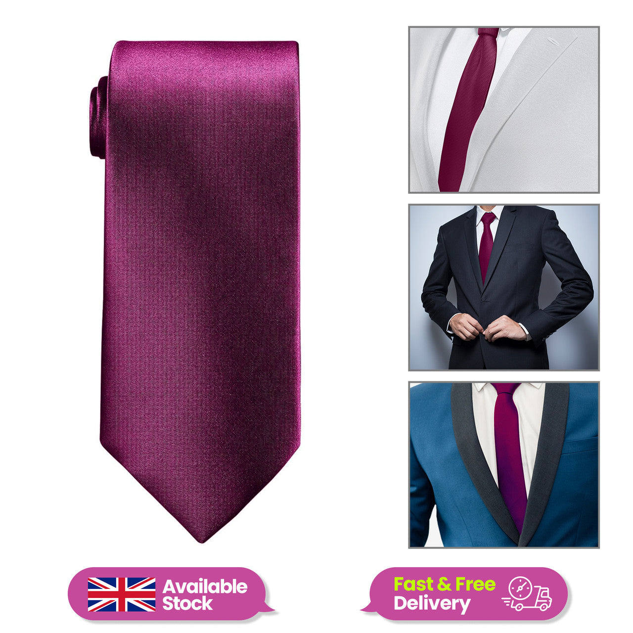 Plum Neck Tie