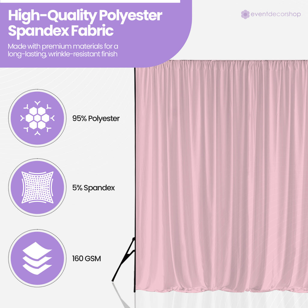 160gsm Spandex Backdrop - Baby Pink