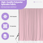 160gsm Spandex Backdrop - Baby Pink