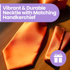Orange Tie and Handkerchief