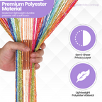 String Curtain Panel - Multicoloured