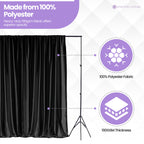 190GSM Blackout Backdrop