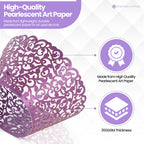 25x Laser Cut Cupcake Wrappers - Purple