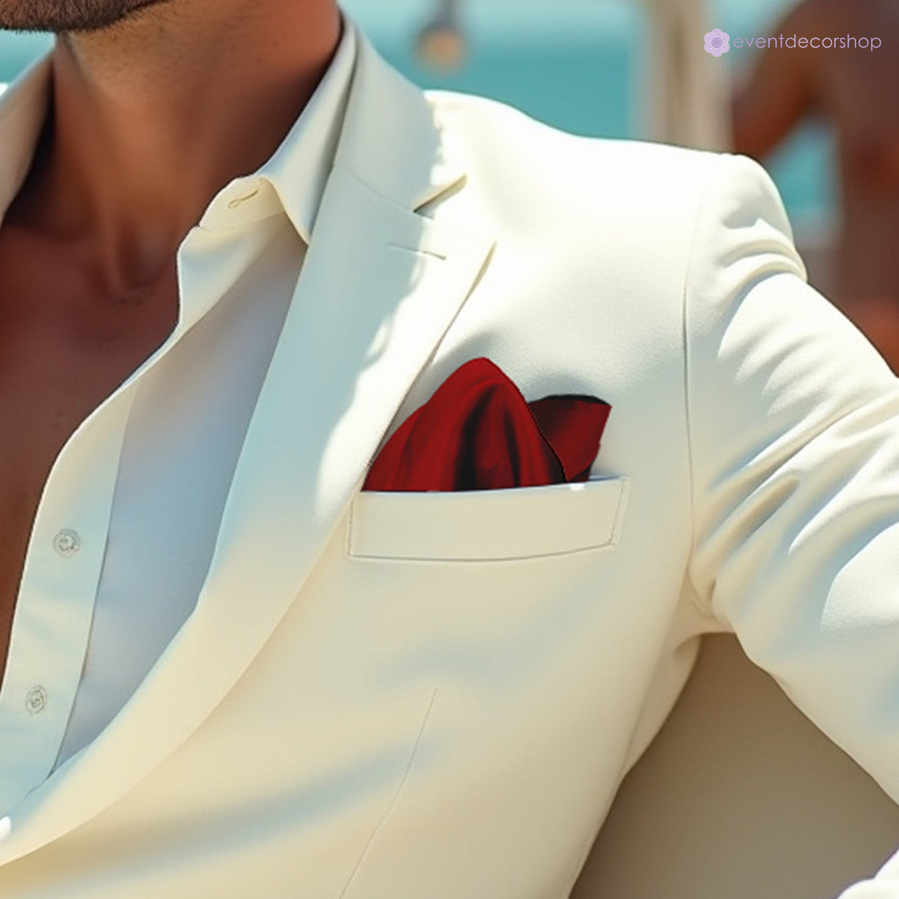 Pocket Square Handkerchief - Burgundy
