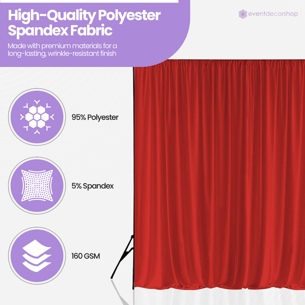 160gsm Spandex Backdrop - Red