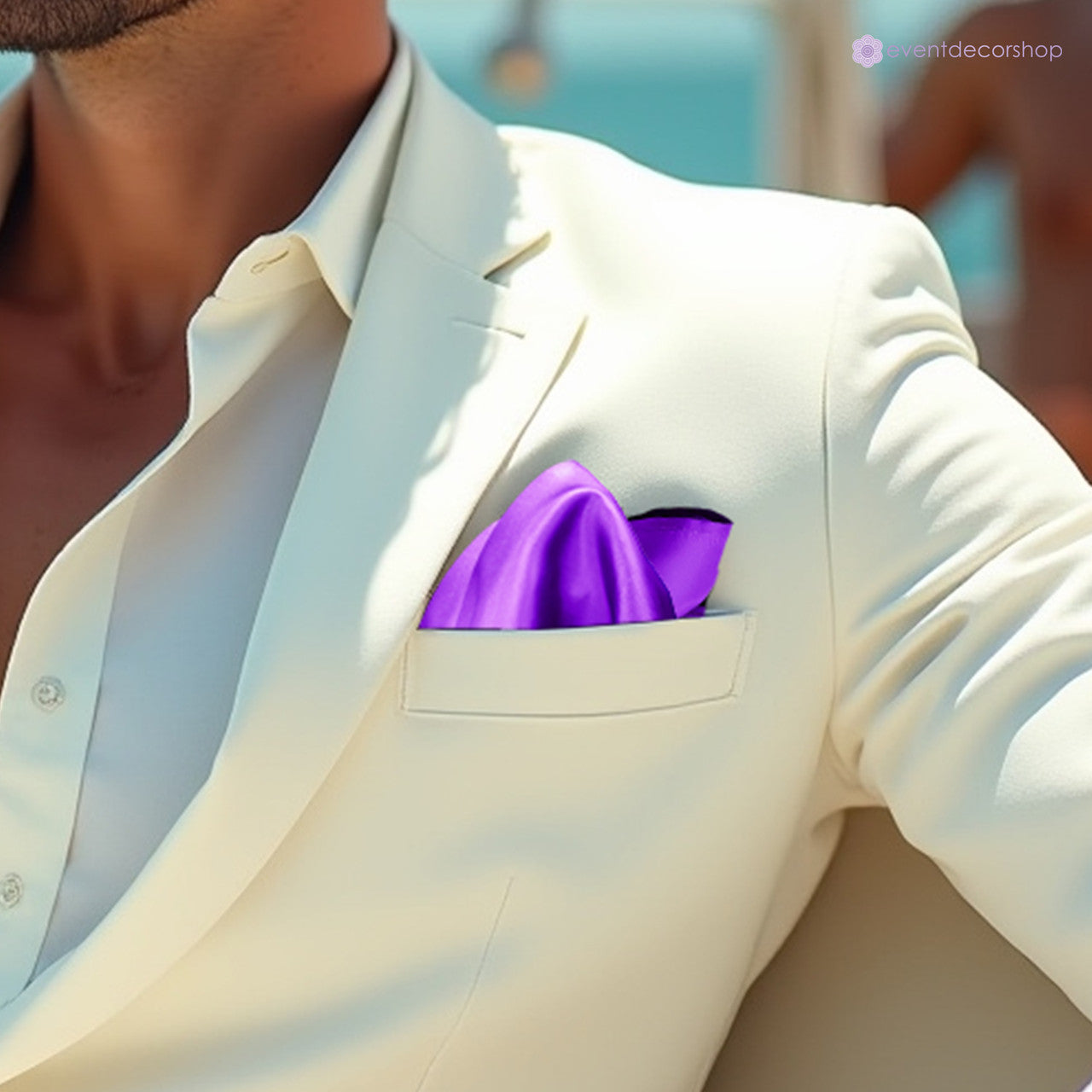 Pocket Square Handkerchief - Purple