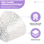 25x Laser Cut Cupcake Wrappers - White