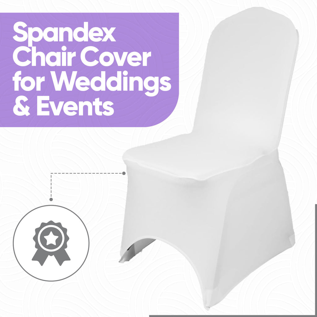 Premium Spandex Chair Cover - White