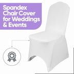 Premium Spandex Chair Cover - White