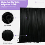100GSM Ice Silk Photography Backdrop (No Swag) - Black