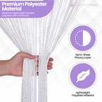 String Curtain Panel - White