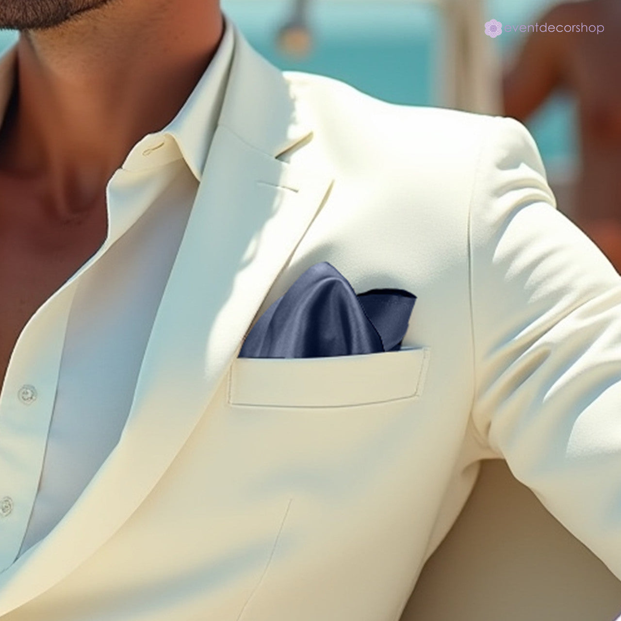 Pocket Square Handkerchief - Navy