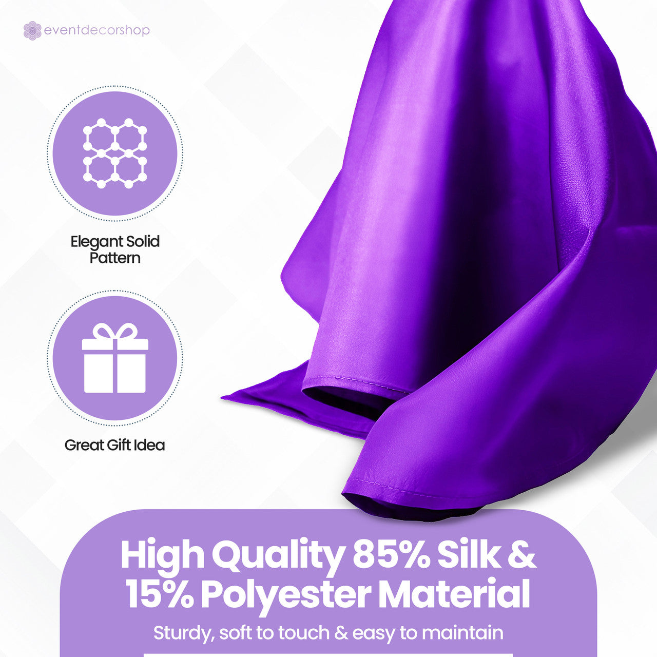 Pocket Square Handkerchief - Purple