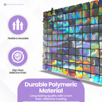 Square Sequin Wall Backdrop Panels - Silver