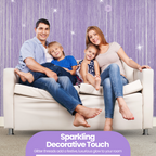 String Curtain Panel - Light Purple