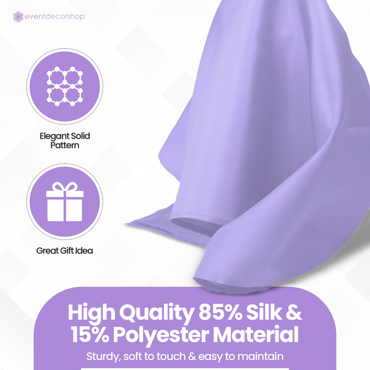 Pocket Square Handkerchief - Light Purple