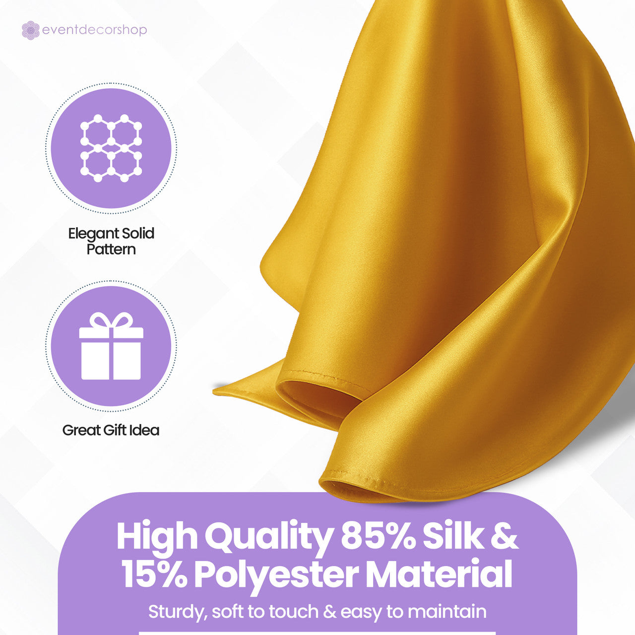 Pocket Square Handkerchief - Gold