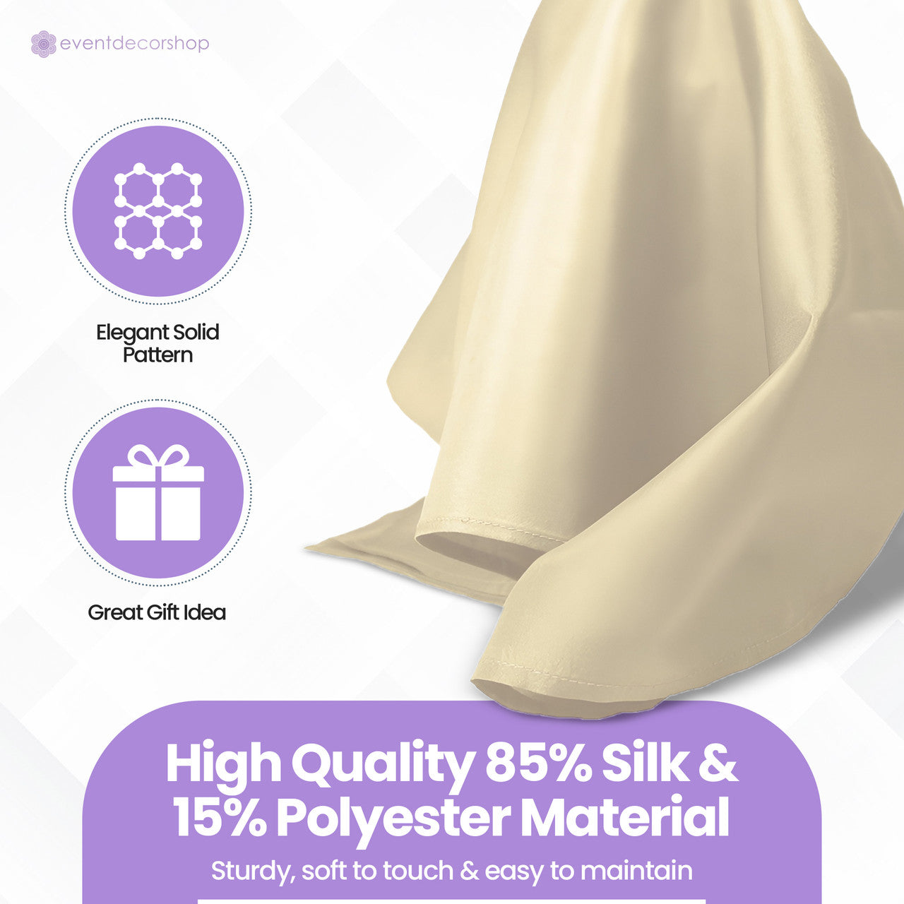 Pocket Square Handkerchief - Beige