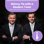 Silver Tie and Handkerchief