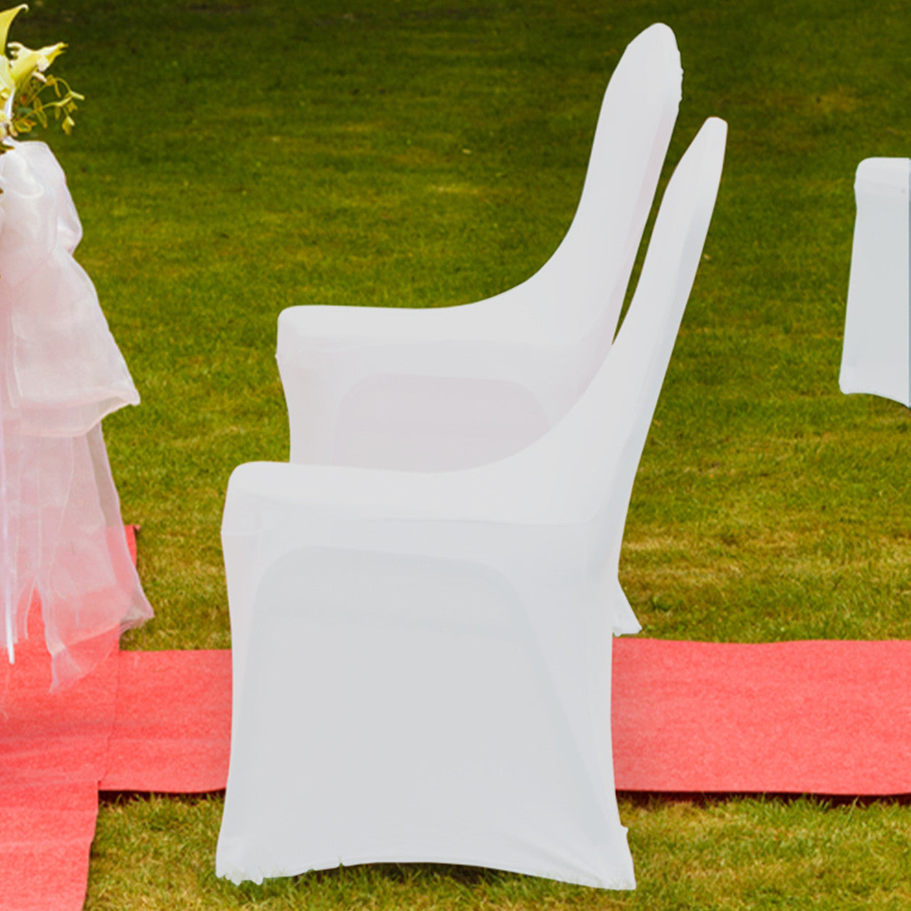 Premium Spandex Chair Cover - White