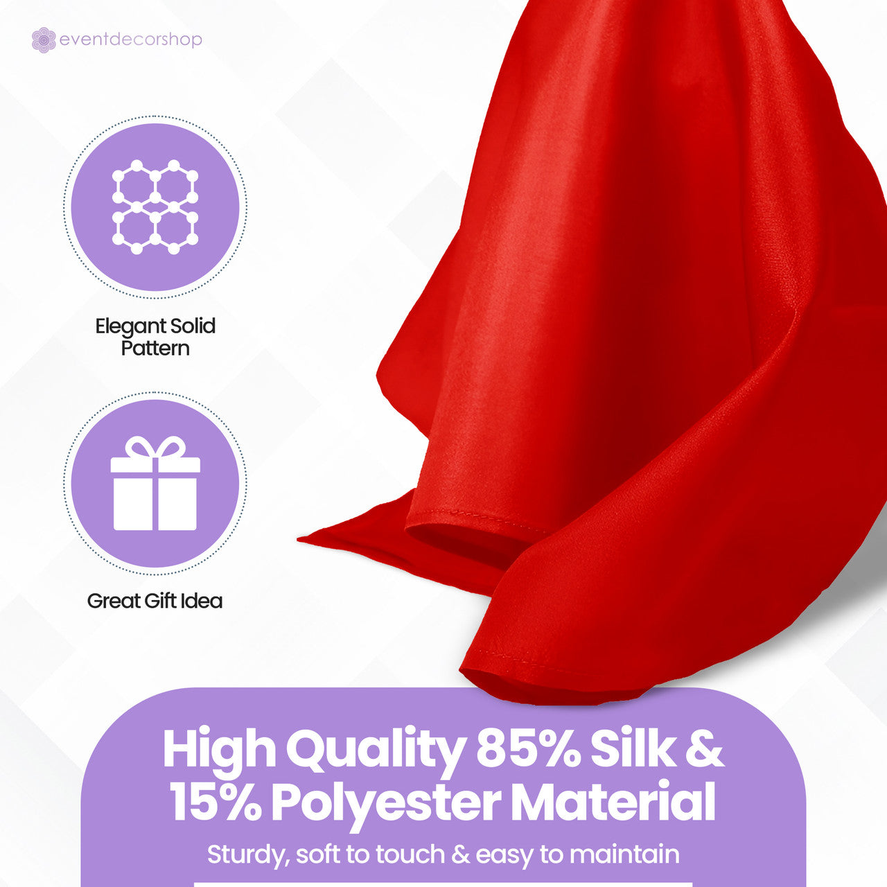 Pocket Square Handkerchief - Red