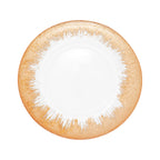 Round Charger Plate - Clear with Copper Textured Trim x 6