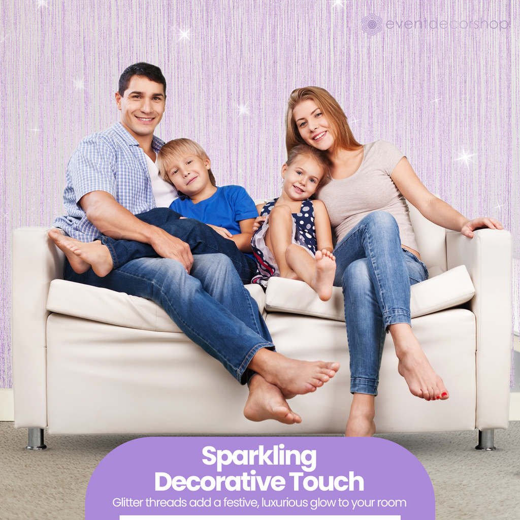 String Curtain Panel - Lilac
