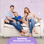 String Curtain Panel - Lilac