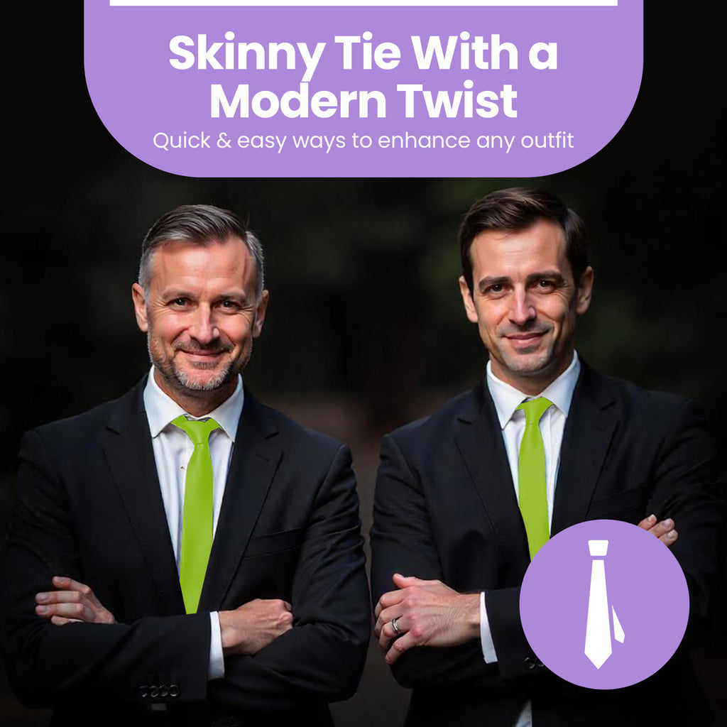 Lime Green Tie and Handkerchief