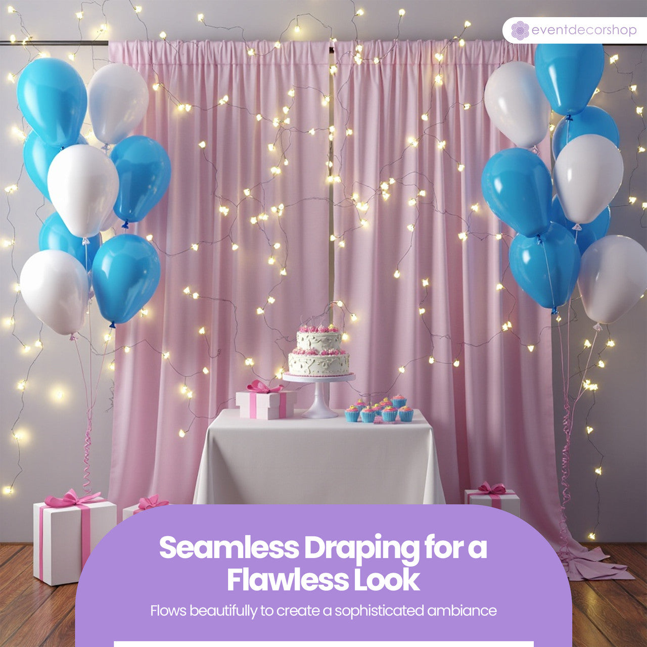 160gsm Spandex Backdrop - Baby Pink