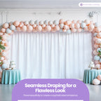 160gsm Spandex Backdrop - White