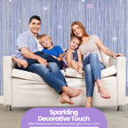 String Curtain Panel - Royal Blue