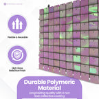 Square Sequin Wall Backdrop Panels - Iridescent