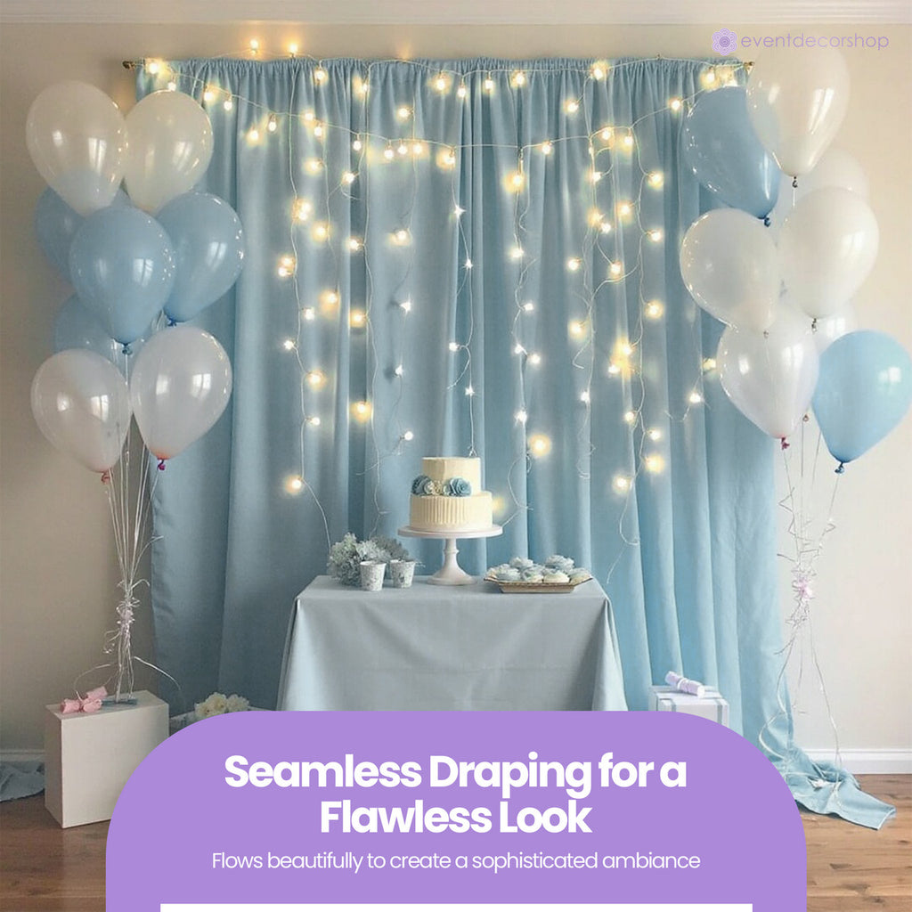 160gsm Spandex Backdrop - Baby Blue