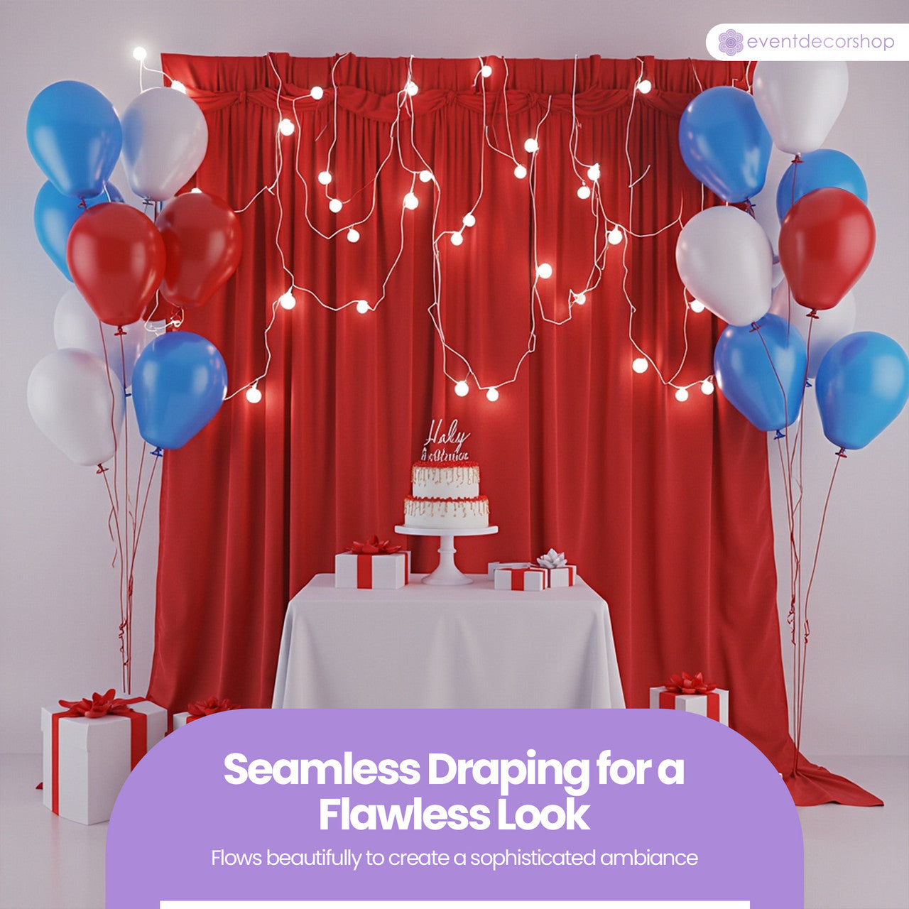 160gsm Spandex Backdrop - Red