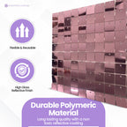 Square Sequin Wall Backdrop Panels - Pink