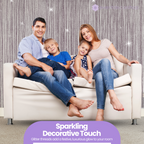 String Curtain Panel - Dark Purple