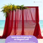100GSM Ice Silk Photography Backdrop (No Swag) - Red