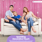 String Curtain Panel - Hot Pink