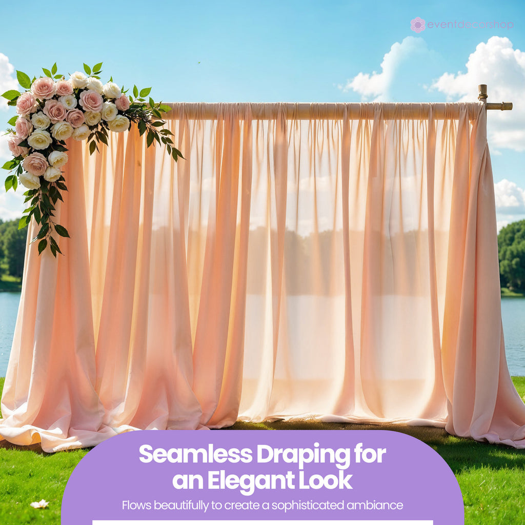 100GSM Ice Silk Photography Backdrop (No Swag) - Rose Gold