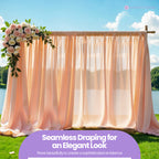 100GSM Ice Silk Photography Backdrop (No Swag) - Rose Gold